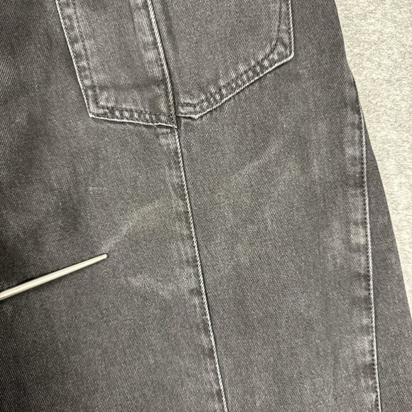 Rag & Bone Jeans Womens 29 Black Denim Baggy Wide Leg Grunge Hip Hop Goth - Picture 8 of 16